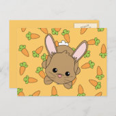 Cute Lil' Bunny Briefkaart (Voorkant / Achterkant)