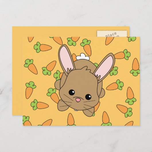 Cute Lil' Bunny Briefkaart (Voorkant / Achterkant)