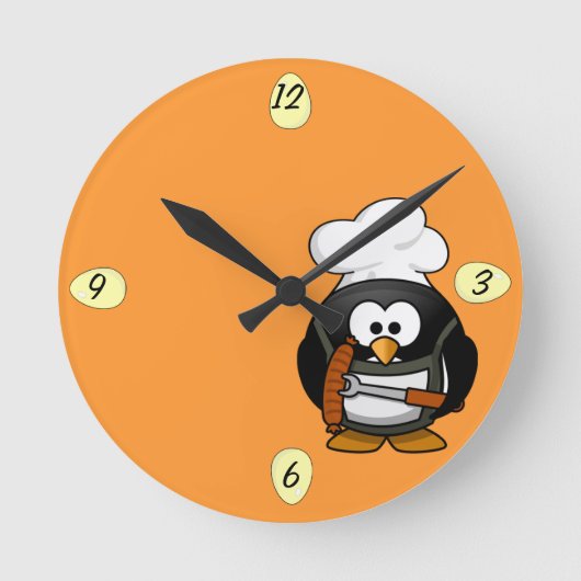Cute lil Chef Penguin - Klok (Voorkant)