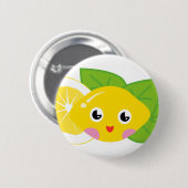 Cute Lil' Lemon Ronde Button 5,7 Cm (Voorkant /achterkant)