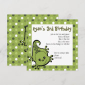 Cute Lil' Lizard Kaart (Voorkant / Achterkant)