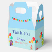 Cute lil monster cartoon leuk verjaardagsfeest bedankdoosjes (Geopend)