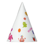 Cute lil monster cartoon leuke verjaardagsfeestje feesthoedjes (Links)