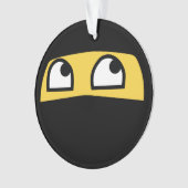 Cute lil Ninja emoji Ornament (voorkant)