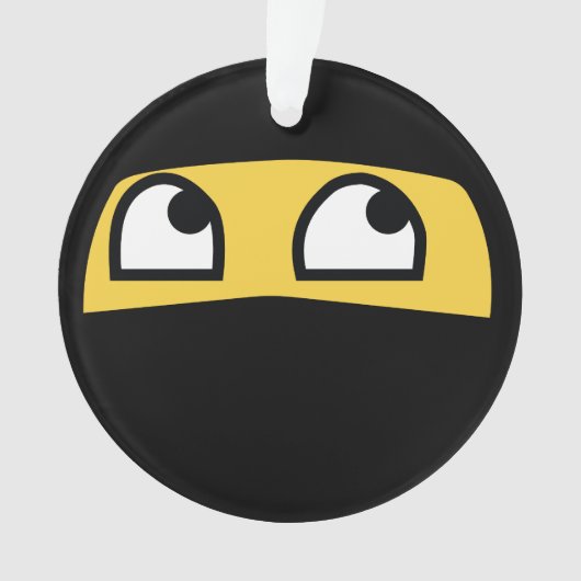 Cute lil Ninja emoji Ornament (voorkant)