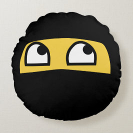 Cute Lil' Ninja emoji Rond Kussen