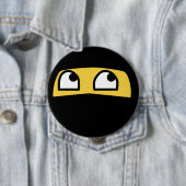 Cute Lil' Ninja Emoji Ronde Button 4,0 Cm (In situ)