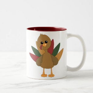 Cute Lil' Turkey Tweekleurige Koffiemok