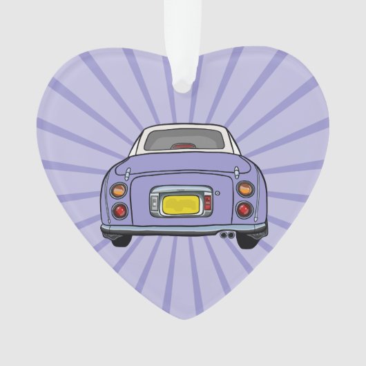 Cute Lila figaro Ornament auto (voorkant)