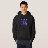 Cute Lilac Flower Butterfly Illustration Tree Wome Hoodie (Voorkant volledig)