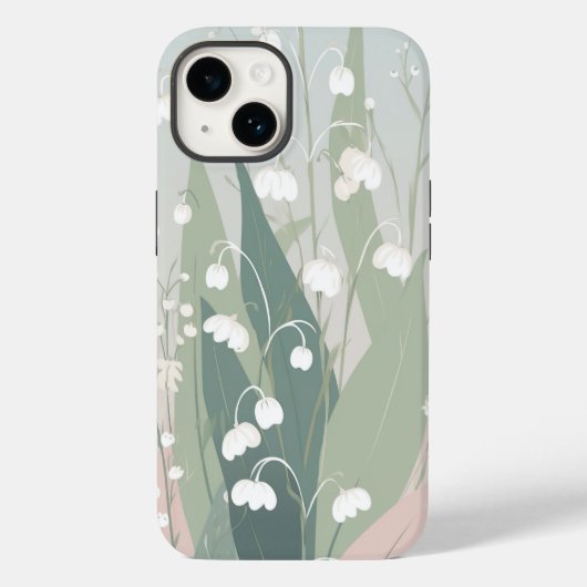 Cute lily of the valley pastel Case-Mate iPhone case (Achterkant)