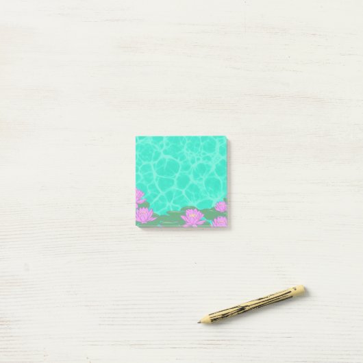 Cute Lilypad Sticky Notes (Op bureau)