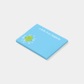 Cute limoen citrusvruchten groene cartoon illustra post-it® notes (Schuin)