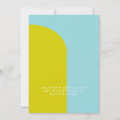 Cute Limoen Light Blue Retro Photo Couples Shower Kaart (Achterkant)