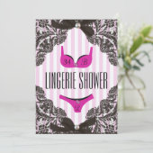 Cute Lingerie Shower Invitation Kaart (Staand voorkant)