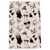 Cute Lingerie Vrijgezellenfeest Gift Bag Medium Cadeauzakje (Voorkant)