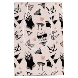 Cute Lingerie Vrijgezellenfeest Gift Bag Medium Cadeauzakje