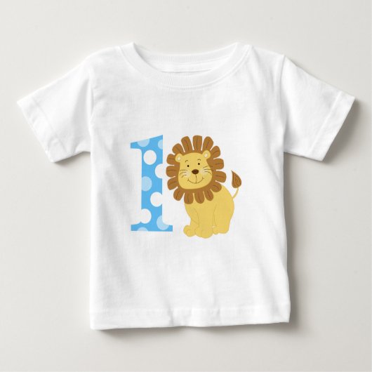 Cute Lion 1 oktober Ik ben 1 T-Shirt (Voorkant)