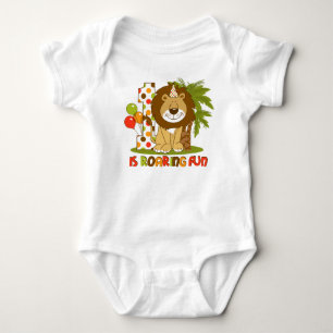 Cute Lion 1st Birthday Romper