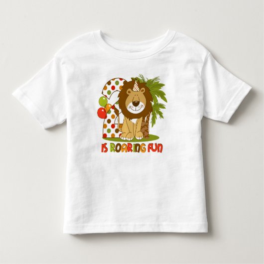 Cute Lion 2e verjaardag Kinder Shirts (Voorkant)