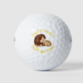 Cute lion and cub 'Best dad ever' golfballen (Voorkant)