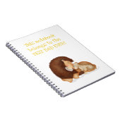 Cute lion and cub 'Best Dad Ever' notitieboek (Rechterzijde)