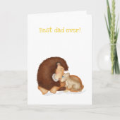 Cute lion and cub Vaderdag card Kaart (Voorkant)