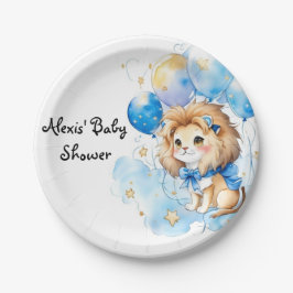 Cute Lion Baby shower Papieren Bordje