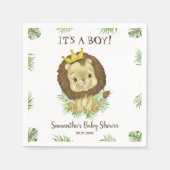 Cute Lion Baby shower Theme Baby shower Servet (Voorkant)