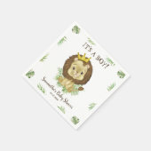 Cute Lion Baby shower Theme Baby shower Servet (Hoek)