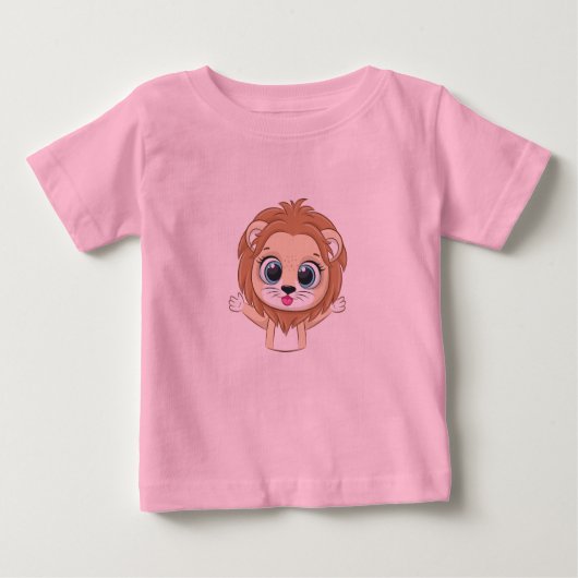 Cute Lion Baby T-Shirt (Voorkant)