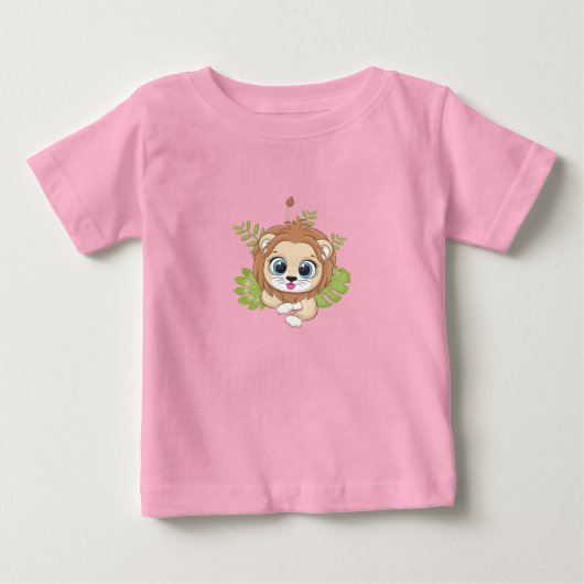 Cute Lion Baby T-Shirt (Voorkant)