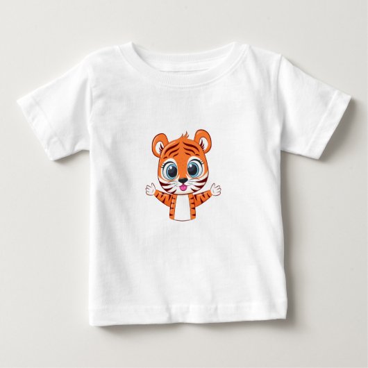 Cute Lion Baby T-Shirt (Voorkant)