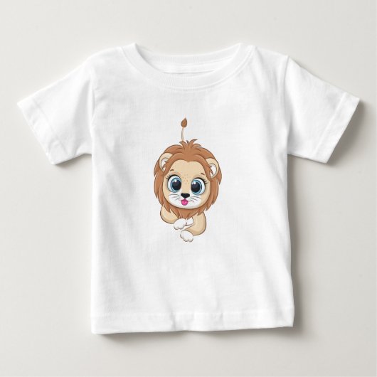 Cute Lion Baby T-Shirt (Voorkant)