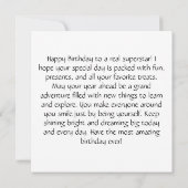 Cute Lion birthday Personalize Custom Kaart (Achterkant)