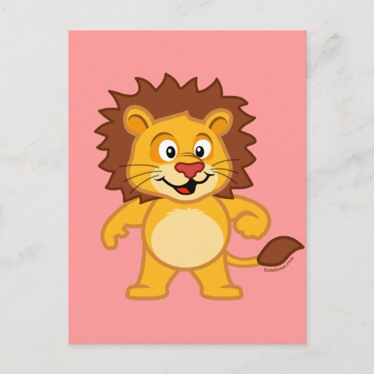 Cute Lion Briefkaart (Voorkant)