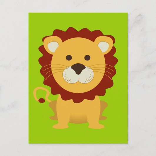 Cute Lion Briefkaart (Voorkant)