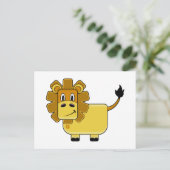 Cute Lion Briefkaart (Staand voorkant)
