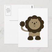 Cute Lion Briefkaart (Voorkant / Achterkant)