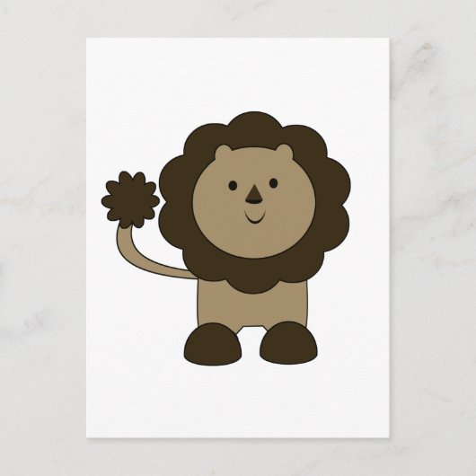 Cute Lion Briefkaart (Voorkant)