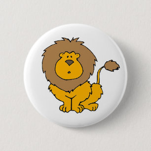 Cute Lion Button