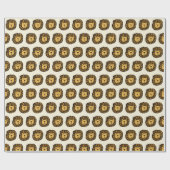 Cute lion cadeaupapier (Vlak)