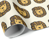 Cute lion cadeaupapier (Rol Hoek)