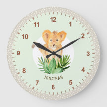 Cute Lion Cub Animal Safari Kinder Room Decor