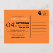 Cute Lion Cub, Baby shower Invitation Uitnodiging Briefkaart (Achterkant)