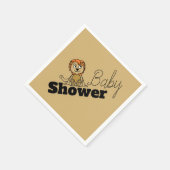 Cute Lion Cub, Baby shower Servet (Hoek)
