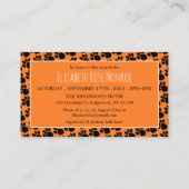 Cute Lion Cub, Baby shower Ticket Invitation Informatiekaartje (Achterkant)