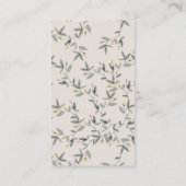 Cute Lion Cub Foliage Diaper Raffle Baby shower Informatiekaartje (Achterkant)