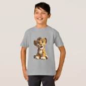 Cute Lion Cub T-shirt (Voorkant volledig)