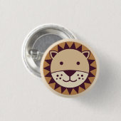 Cute Lion Face Ronde Button 3,2 Cm (Voorkant /achterkant)